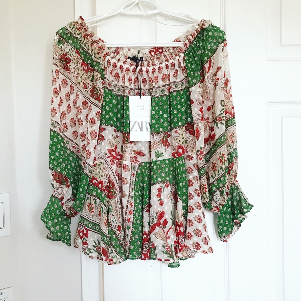 Zara Off The Shoulder Top